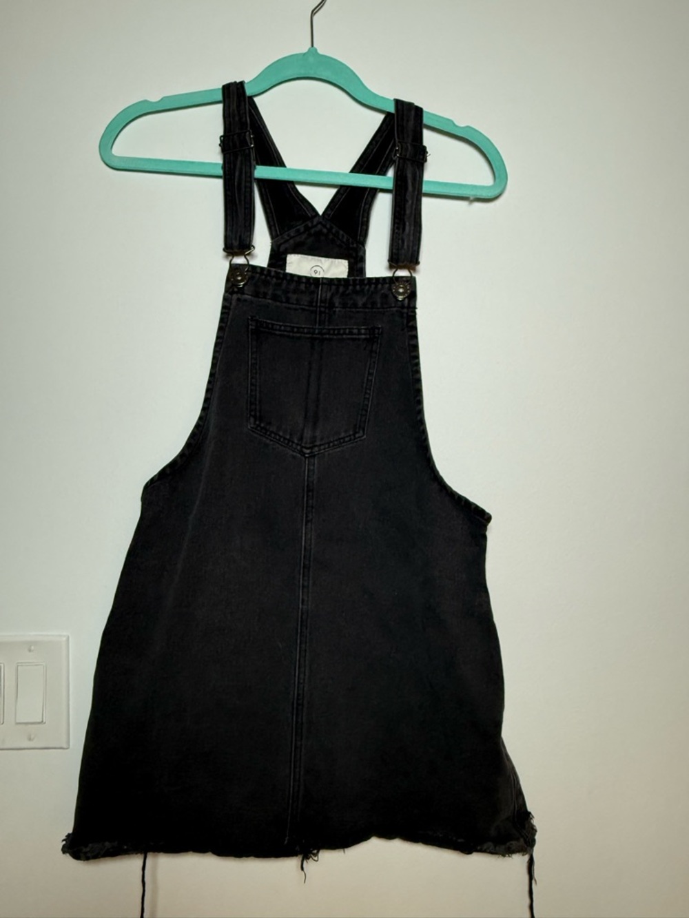 Cotton On Charcoal Black Denim Overalls